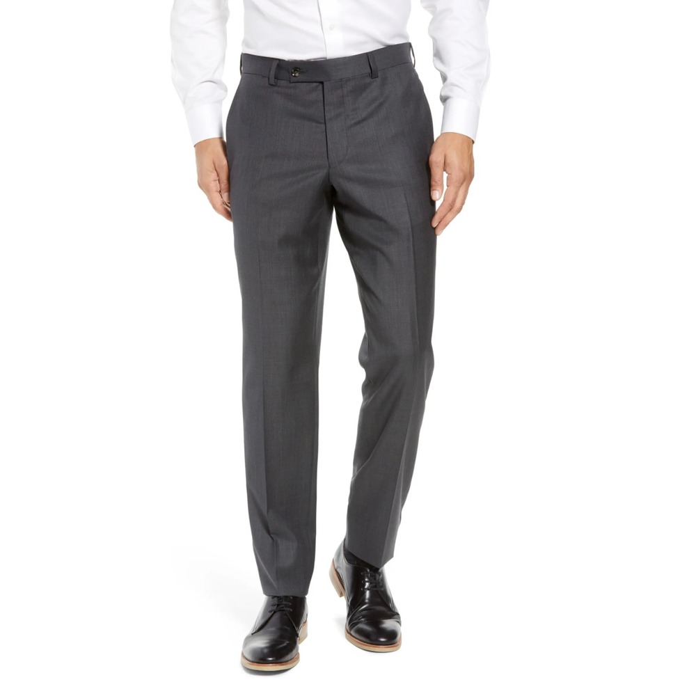 Ted Baker London Jefferson Pant Flat Front Wool Dress Pants Mens 38 Regular NWOT